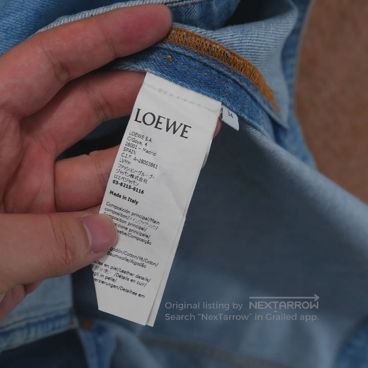 Loewe Loewe size34 Asymmetric Workwear Jeans Jacket Size XS / US 0-2 / IT 36-38 - 5 Thumbnail