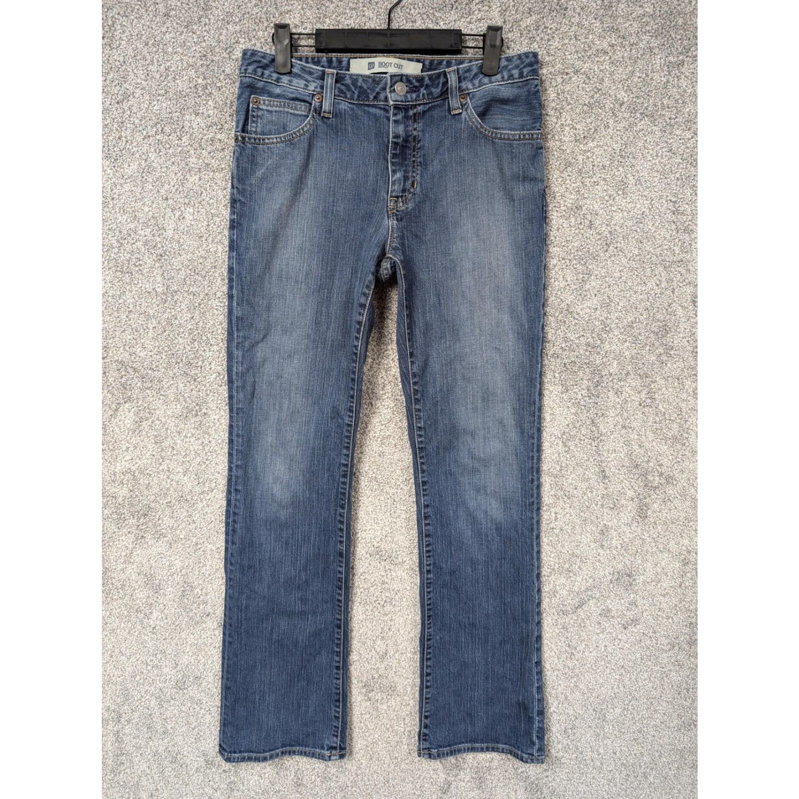 Gap VINTAGE GAP Jeans Bootcut Womens 6 Blue Mid Rise 30in 30.5in Denim Cotton Zip Pocket 1969 Est. 30 in Inseam 30.5in Size 28" / US 6 / IT 42 - 2 Thumbnail