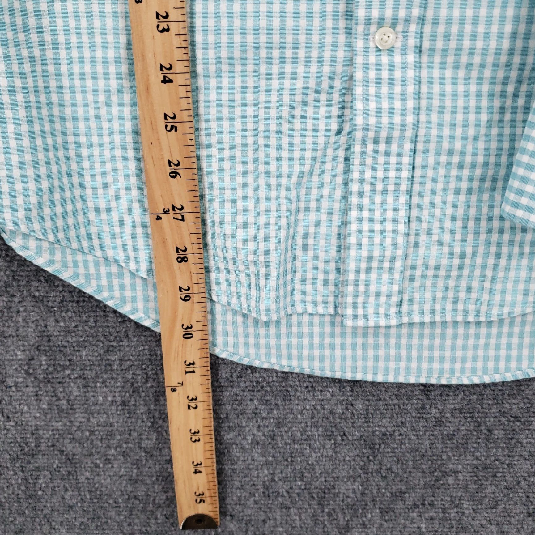 Lands' End Lands' End Button-Up Shirt Mens M Blue Plaid Traditional Fit Button-Down Collar XS? Size US M / EU 48-50 / 2 - 4 Thumbnail