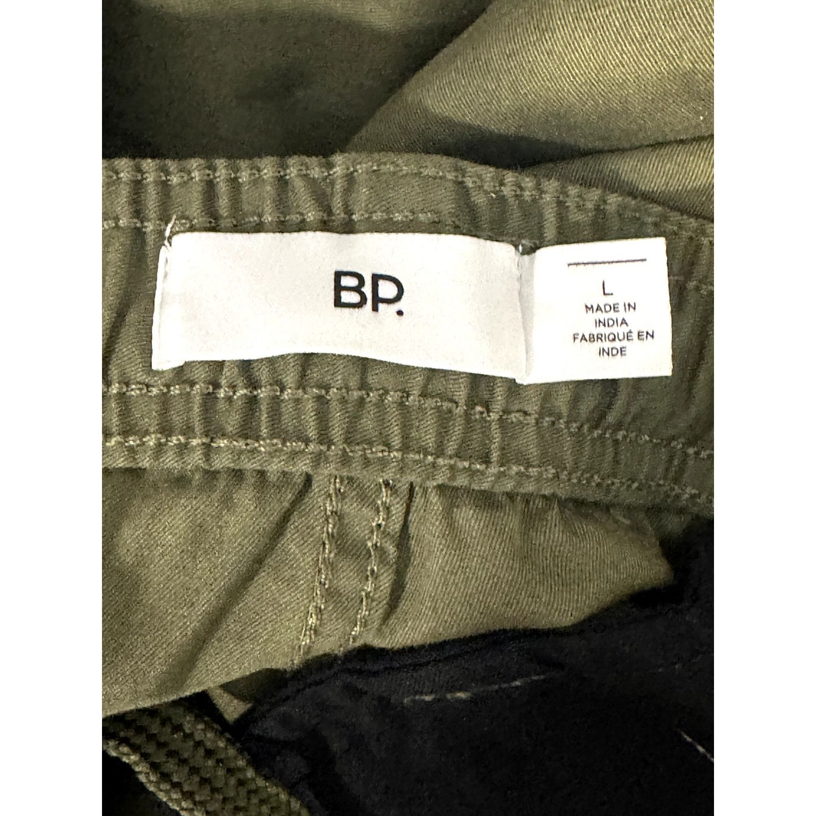 BP. Bp Men's Green Elastic Waist Flat Front Pockets L NWOT Size US 38 / EU 54 - 7 Thumbnail