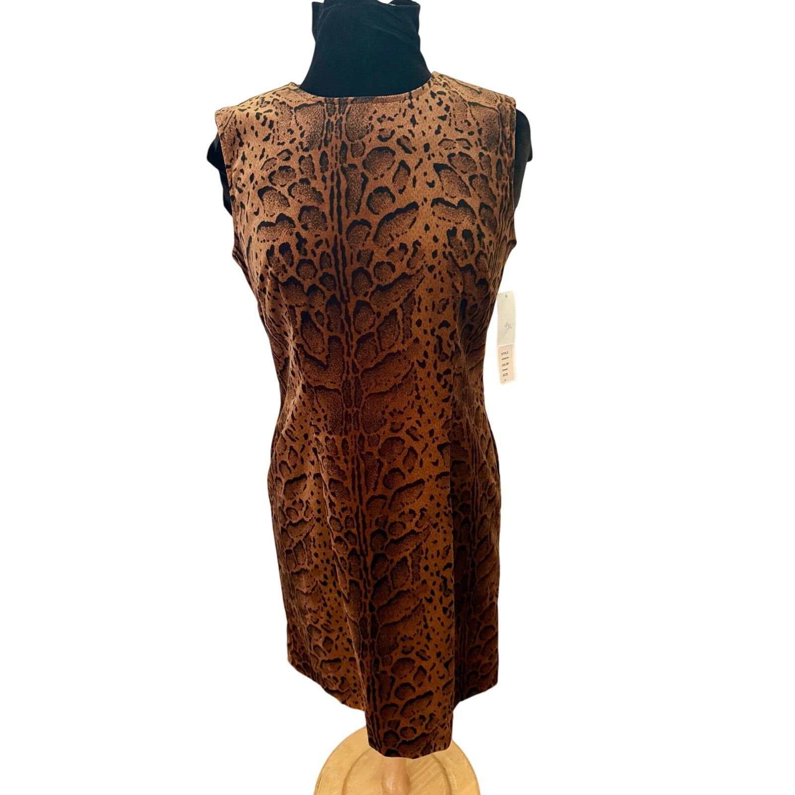 Vintage Vintage 90’s Dead stock Central Falls Leopard Dress Small Size S / US 4 / IT 40 - 3 Thumbnail