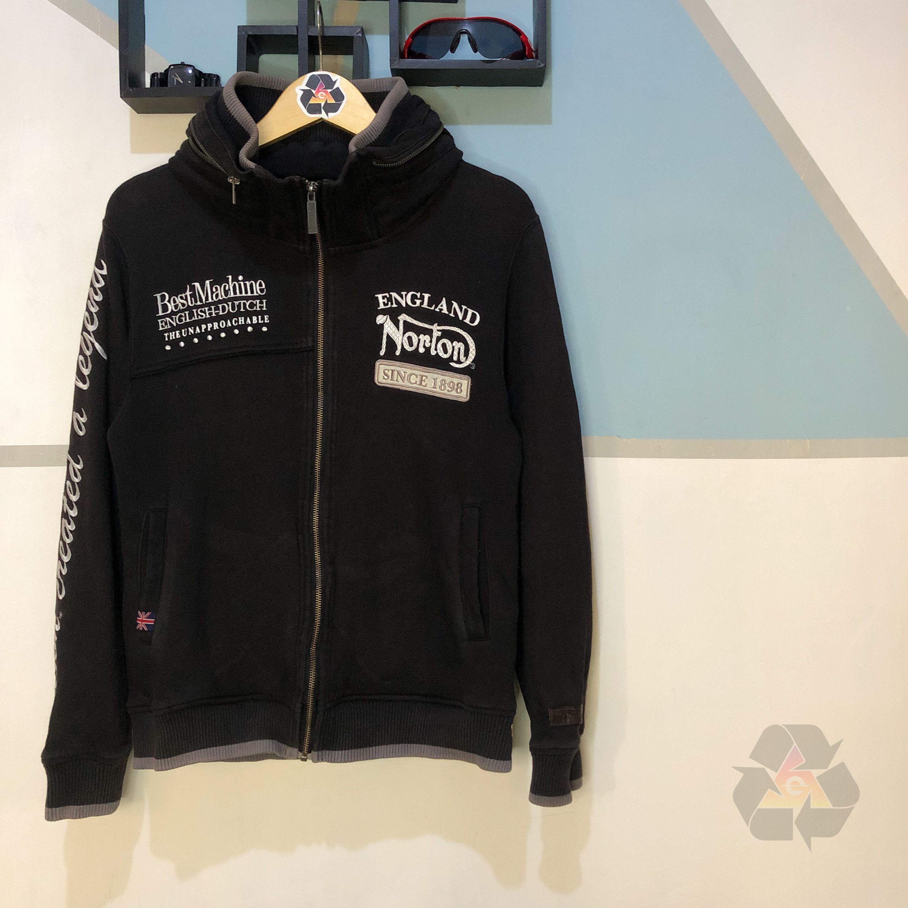 Norton Vintage Norton Zipper Jacket Motorcycle Y2K Size US M / EU 48-50 / 2 - 2 Thumbnail