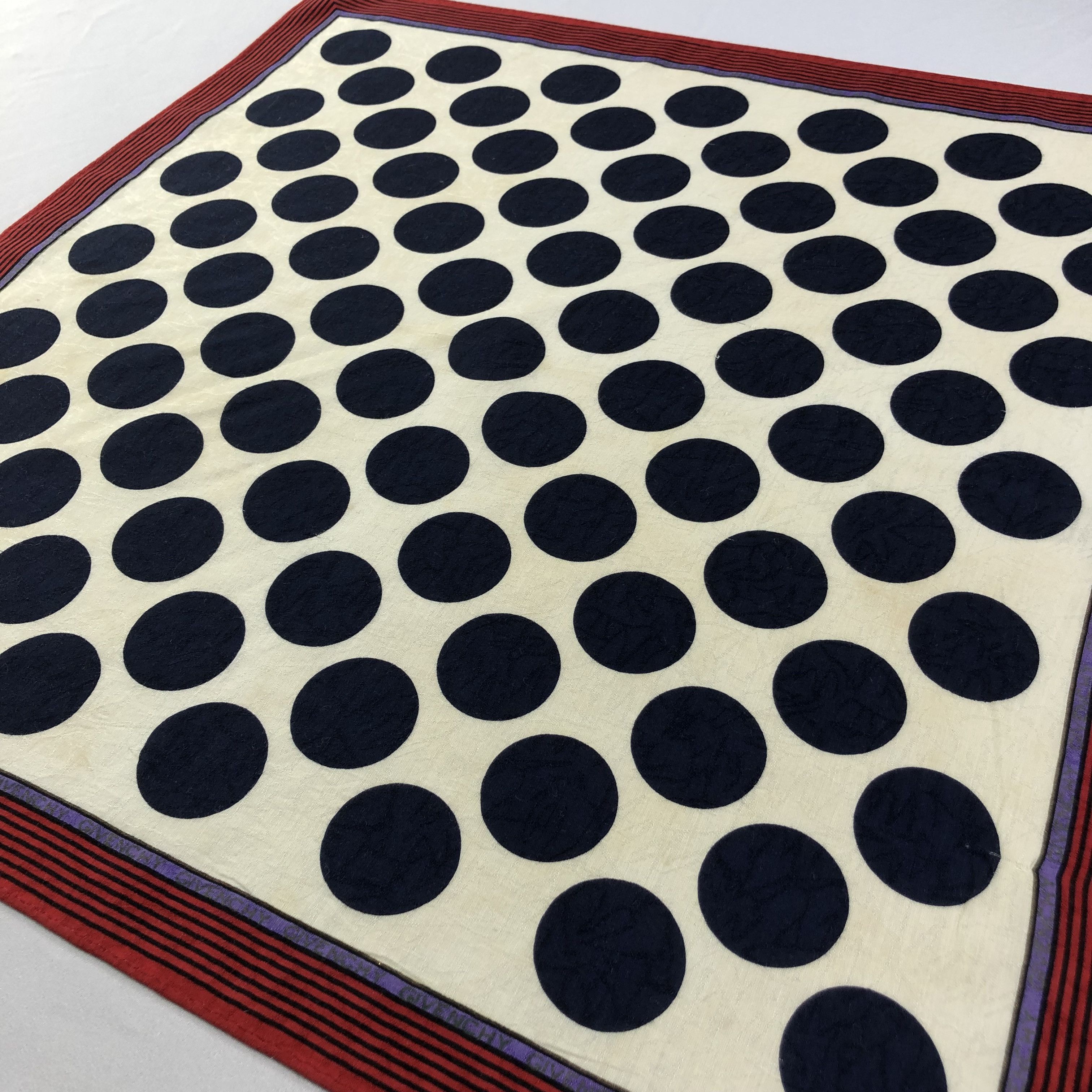 Givenchy Givenchy Polka Dots Handkerchief Neckerchief Bandana H1893 Size ONE SIZE - 3 Thumbnail