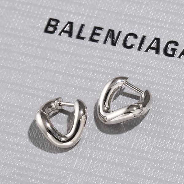 Balenciaga o1s1rm1225 Size: OS / Loop Mini Earring in Silver Size ONE SIZE - 6 Thumbnail