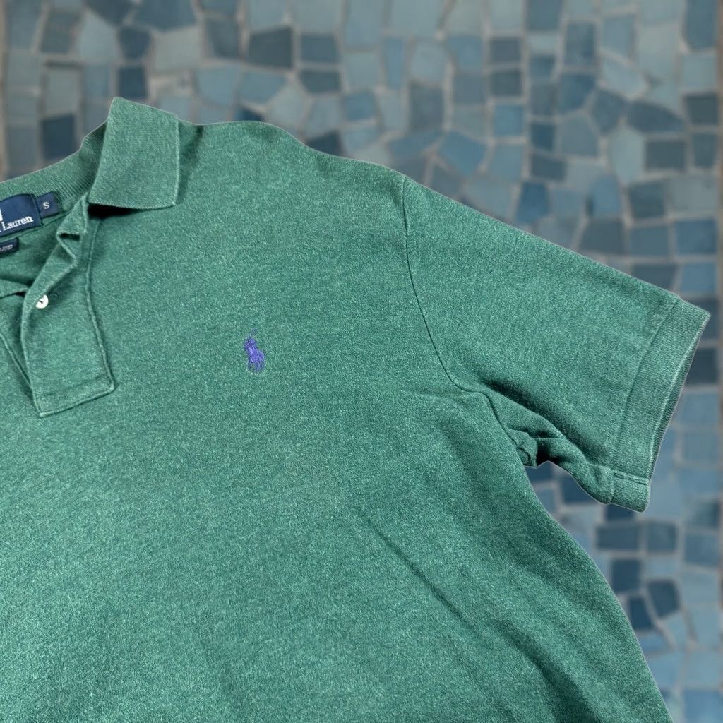 Ralph Lauren VINTAGE Polo Ralph Lauren Polo Shirt Mens S Green 90s Preppy Knit Stretch Short Sleeve Collared 100% Cotton Polo Shirt Mens Size US S / EU 44-46 / 1 - 1 Thumbnail