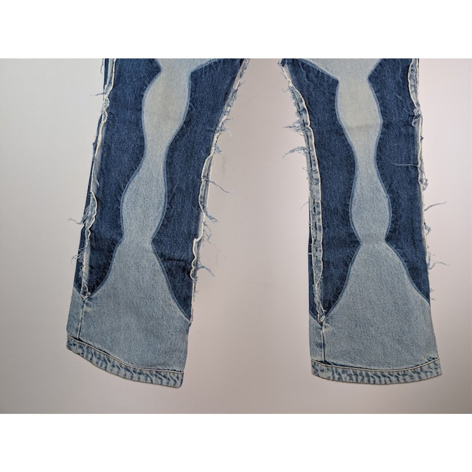 Gallery Dept. o1rshd1 Patchwork Flared Denim Jeans in Indigo Blue Size US 38 / EU 54 - 4 Thumbnail