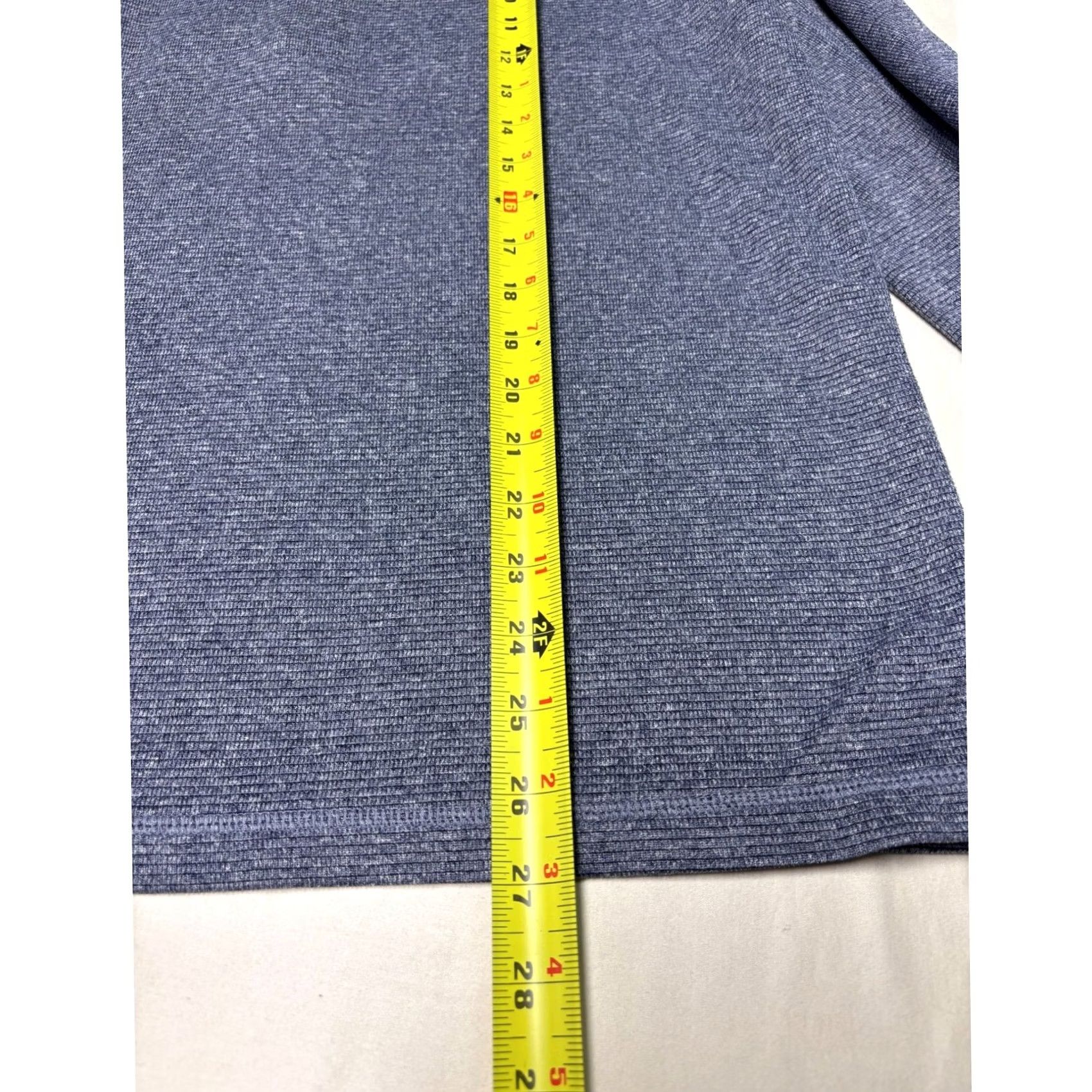 Vineyard Vines Vineyard Vines Performance Mens M Blue Heathered Quarter Zip Pullover Jacket Size US M / EU 48-50 / 2 - 6 Thumbnail