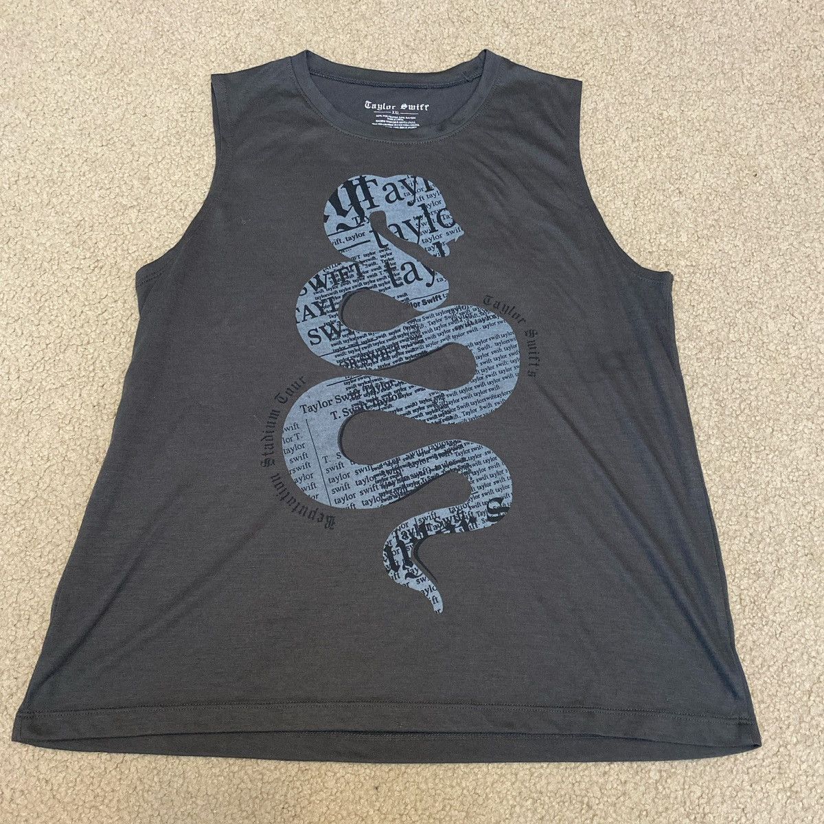 Streetwear Taylor Swift Reputation Tour Tank Top | Grailed