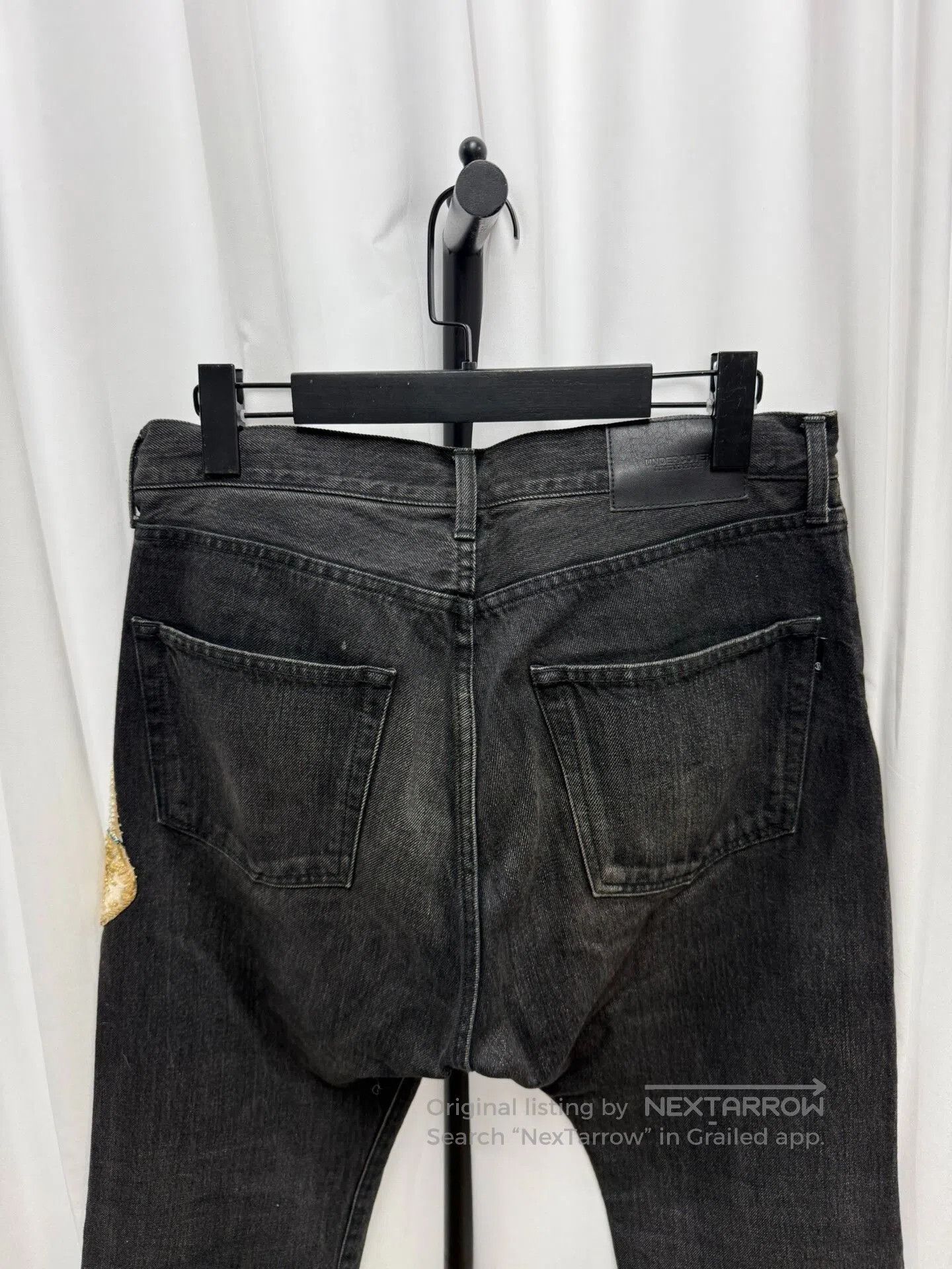 Comme des Garcons Homme Plus UNDERCOVER Beaded Black Denim Pants. Size US 28 / EU 44 - 5 Thumbnail