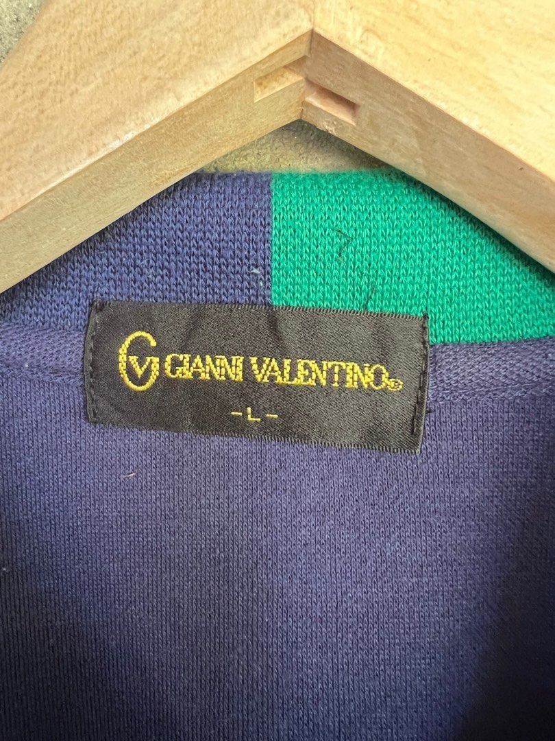 Gianni Valentino Gianni Valentino Spell Out Polo Shirt Size US L / EU 52-54 / 3 - 4 Thumbnail