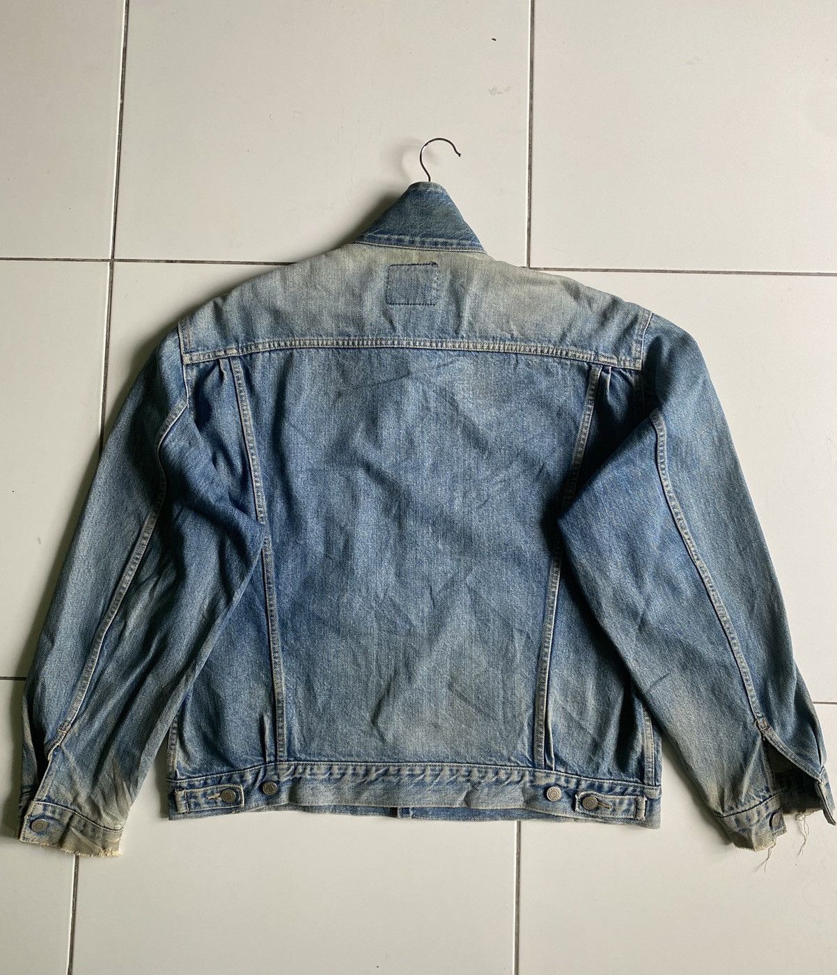 Wrangler Vintage Wrangler denim distressed Blue Jackets Size US L / EU 52-54 / 3 - 2 Thumbnail