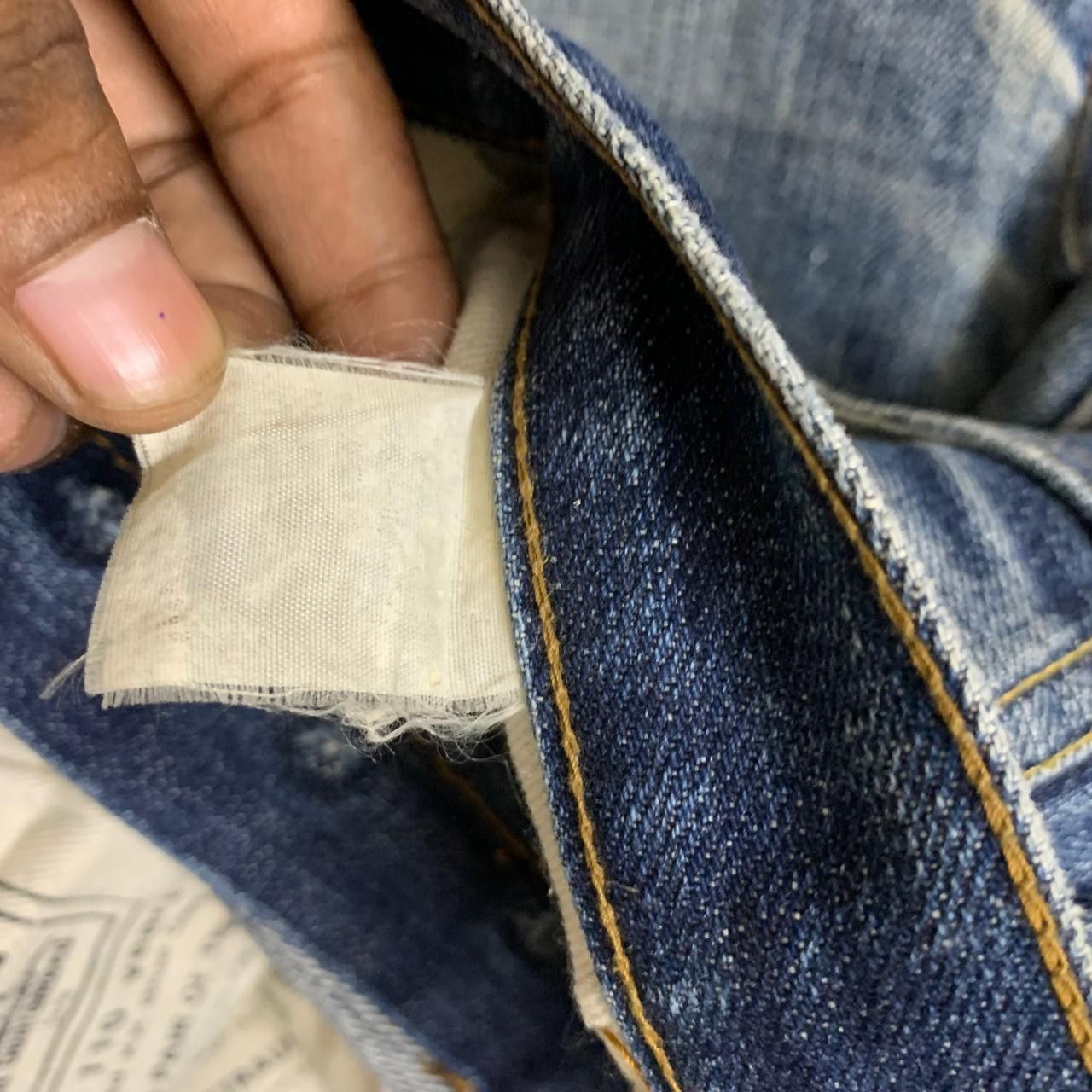 Vintage vintage y2k levis selvage inspired denim Size US 32 / EU 48 - 9 Thumbnail