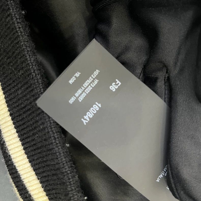 Black and White Patchwork Baseball Jacket-2506