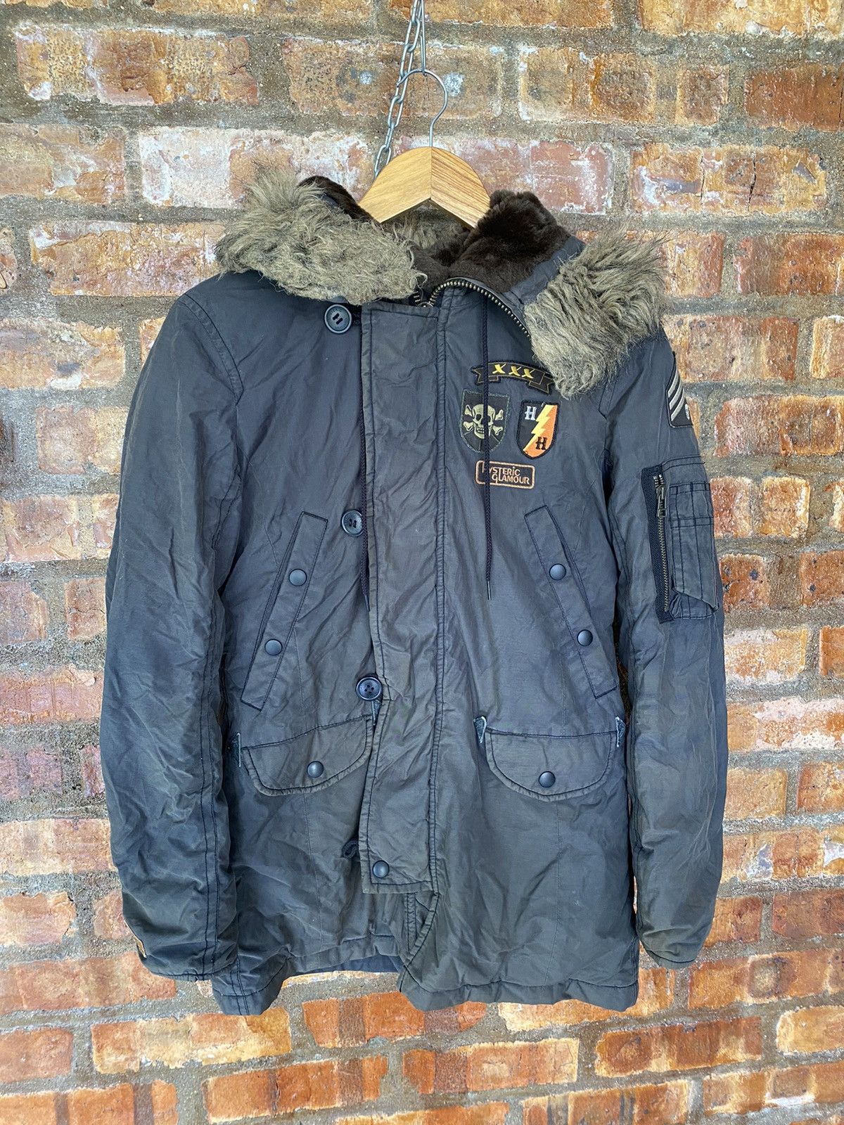 Hysteric Glamour 90s split fur military parka jacket Size S / US 4 / IT 40 - 6 Thumbnail