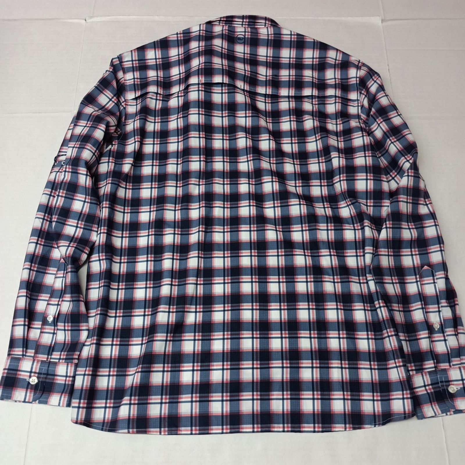 Vineyard Vines Vineyard Vines Shirt Men M Blue Plaid Vented Roll Tab Sleeve Size US M / EU 48-50 / 2 - 6 Thumbnail