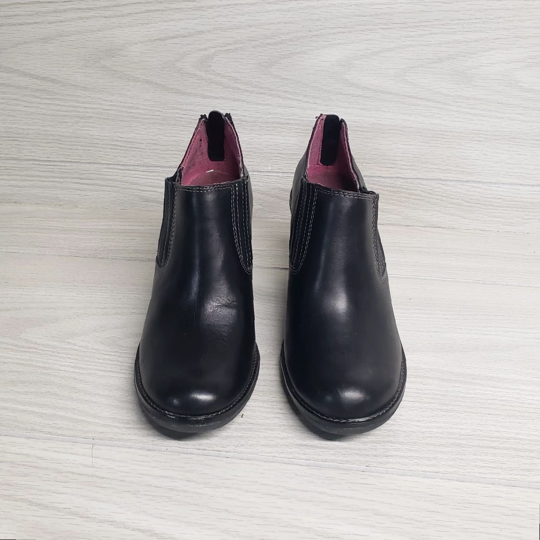 Hush Puppies Hush Puppies Black Boots Wedge Chelsea Adult Women's 8.5 Leather Boots Women Black 8.5 Shoes Size US 9 / IT 39 - 3 Thumbnail