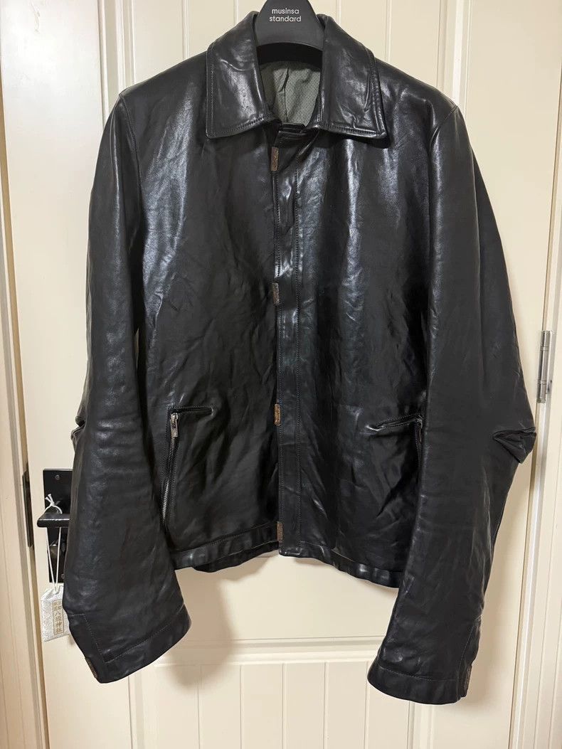 ジャケット・アウター CAROL CHRISTIAN POELL OVERLOCK JACKET Carol Christian Poell Overlock Horsehide Single Leather