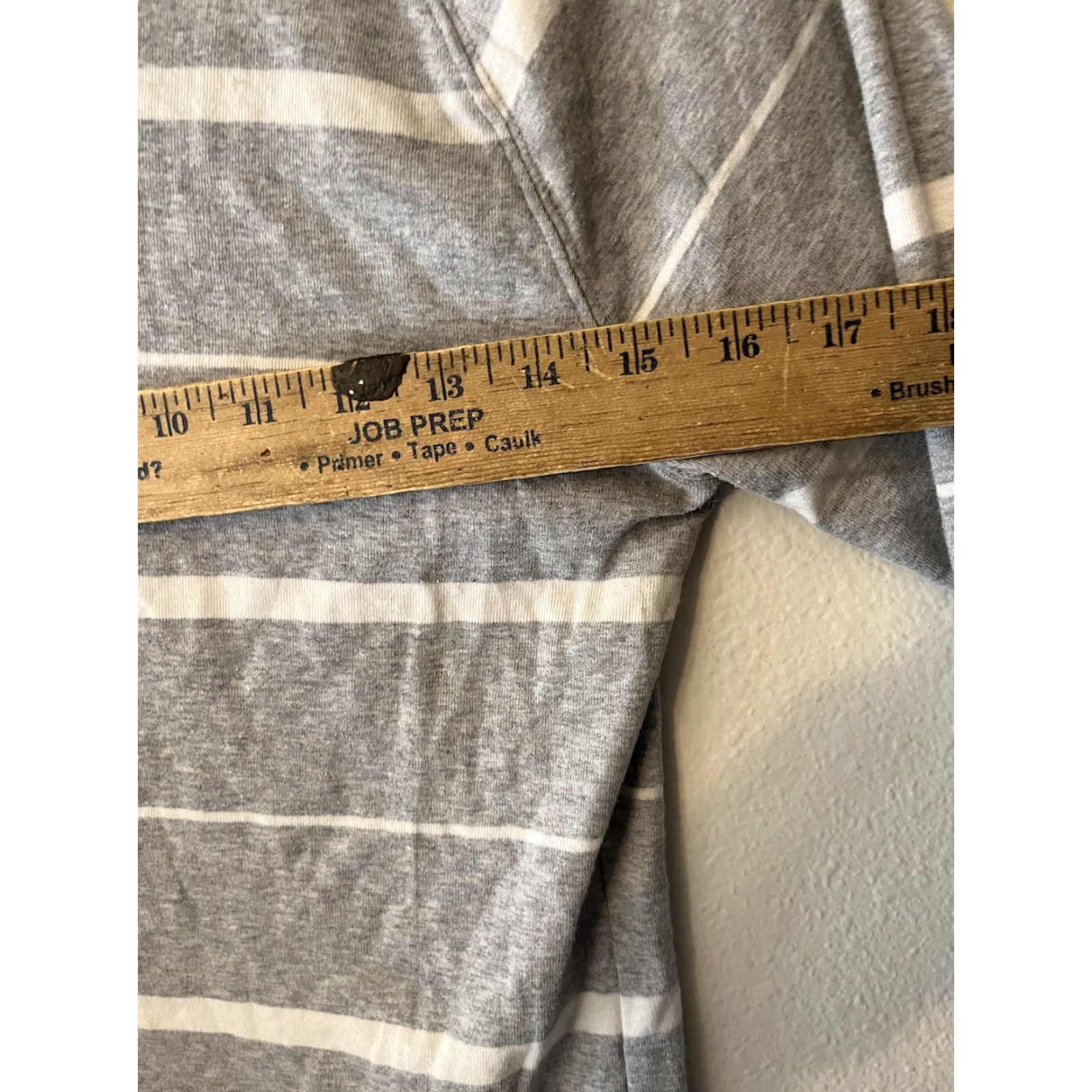 Tommy Hilfiger TOMMY HILFIGER Pullover Boat Neck Long Sleeve Size Medium Gray White Striped Size M / US 6-8 / IT 42-44 - 5 Thumbnail