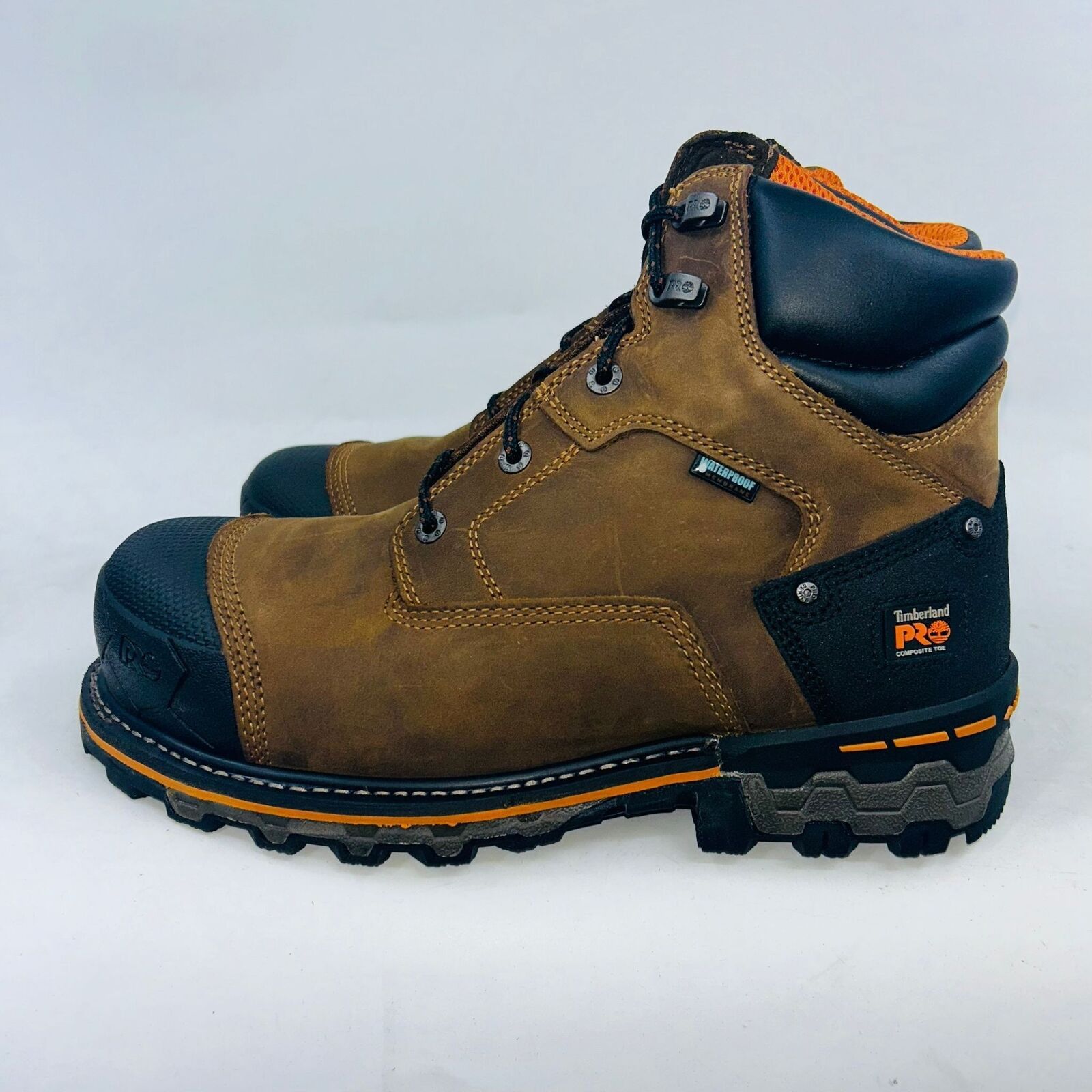 Timberland TIMBERLAND MENS BOONDOCK 6" TOE BROWN BOOTS Size 11D Size US 11 / EU 44 - 4 Thumbnail