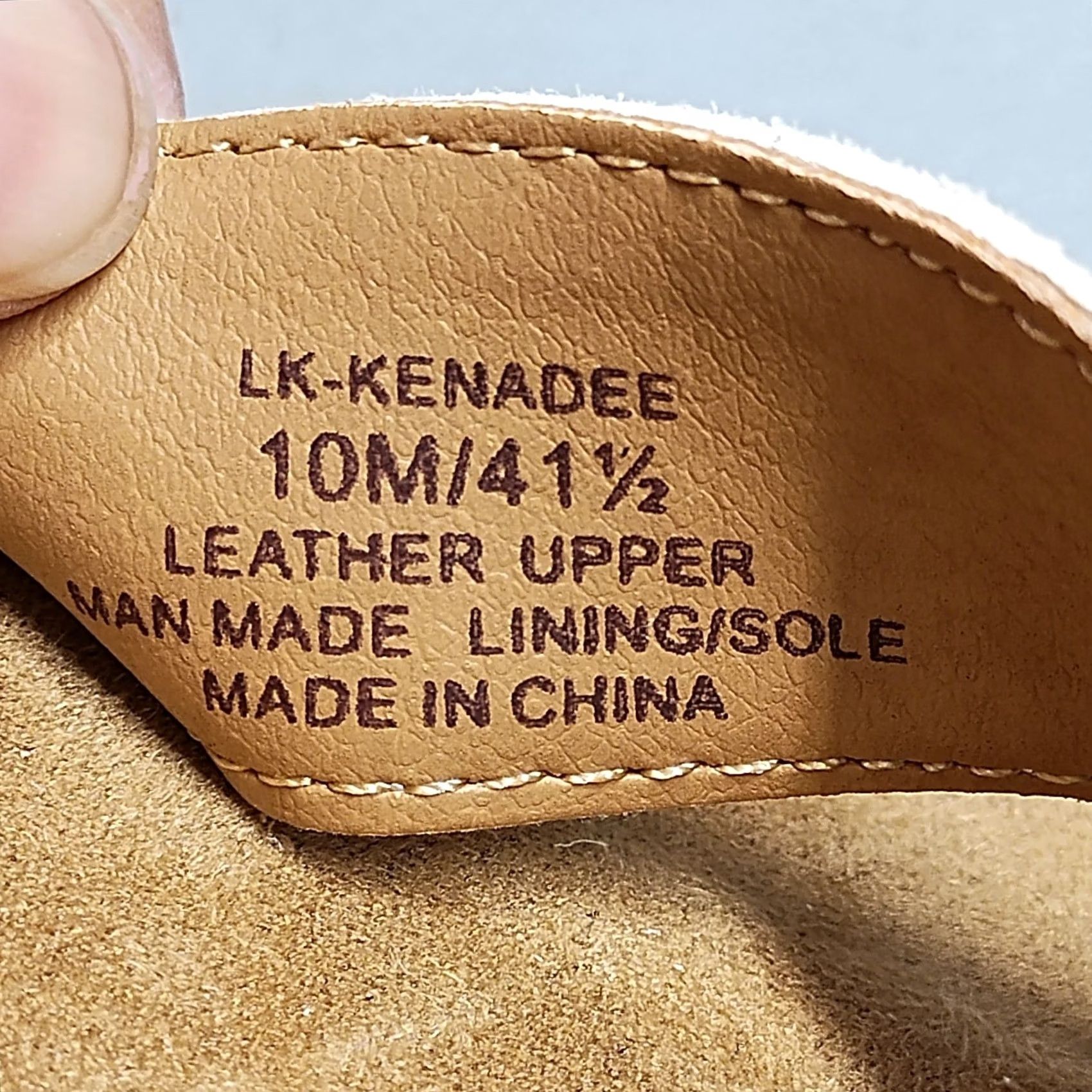 Lucky Brand Lucky Brand Kenadee Wedge Sandals Womens US 10M Tan Brown Leather Buckle Strap Sandal Size US 10 / IT 40 - 4 Thumbnail