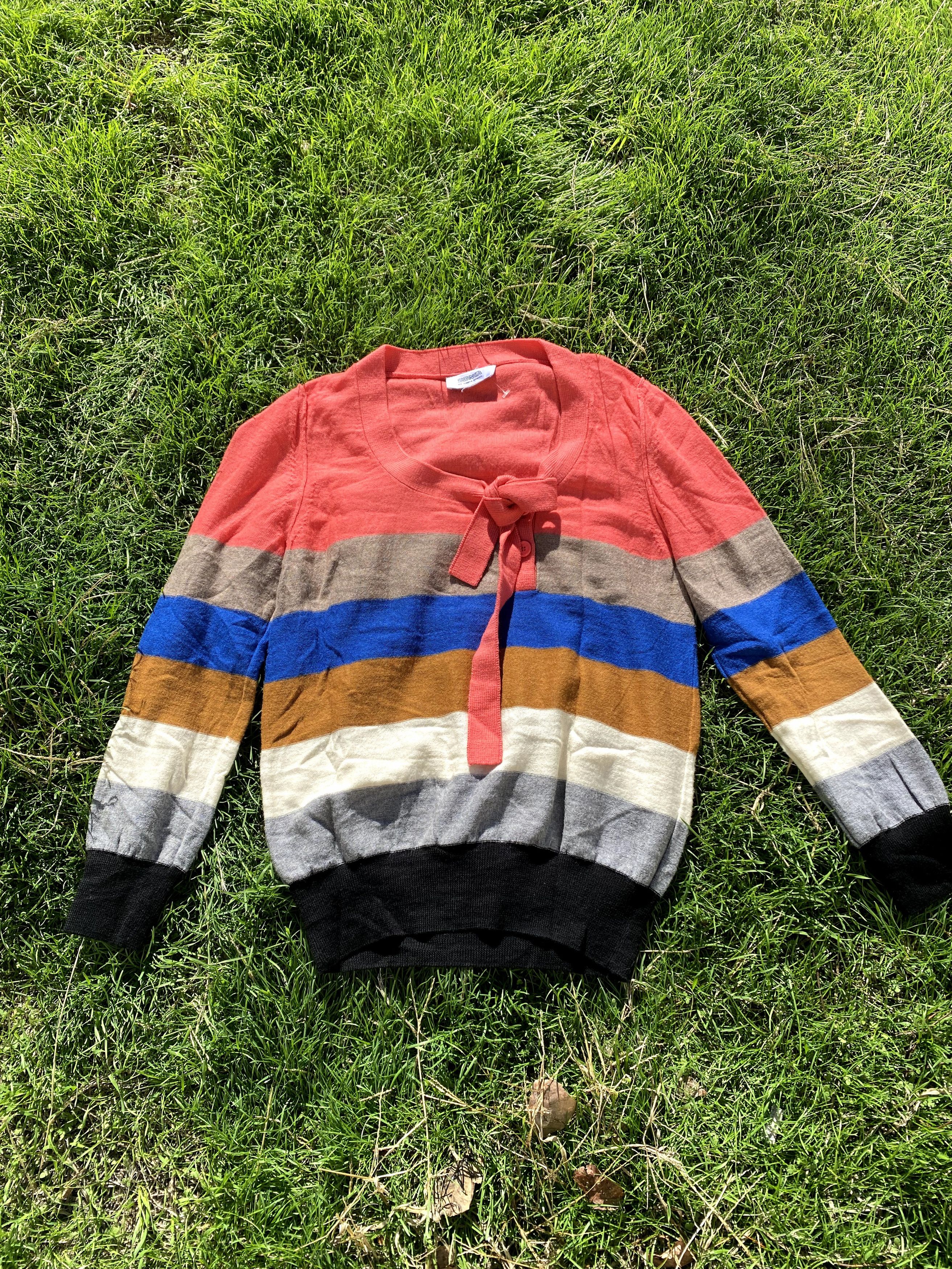 Designer × Sonia Rykiel Vintage Sonia By Sonia Rykiel Rainbow Pullover Designer Size S / US 4 / IT 40 - 1 Thumbnail