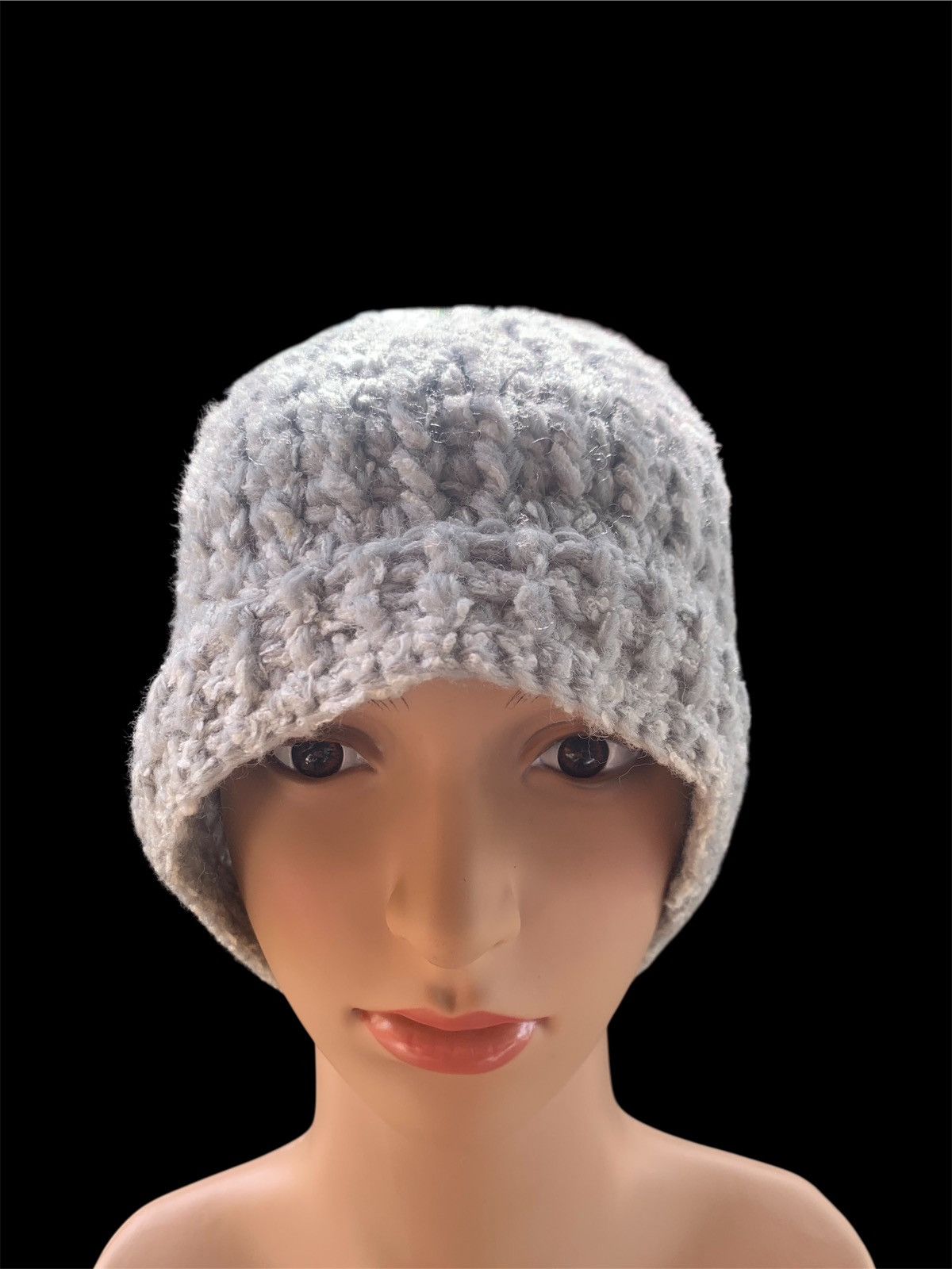 Handmade × Japanese Brand × Vintage crochet knitted handmade beanie hats Size ONE SIZE - 1 Thumbnail