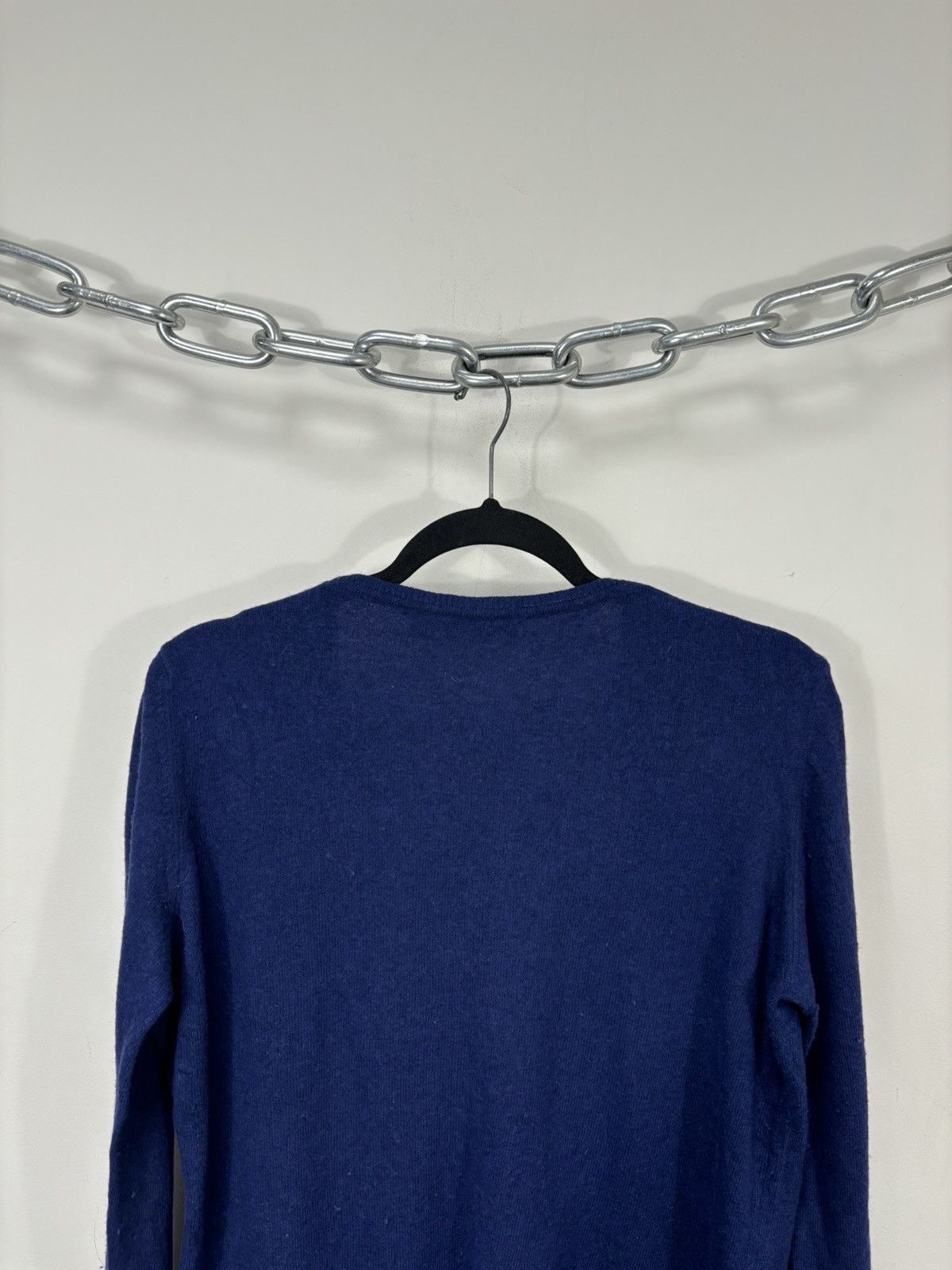 Love Moschino Love Moschino Women’s Heart Logo Blue Wool Cashmere Sweater Size M / US 6-8 / IT 42-44 - 13 Thumbnail