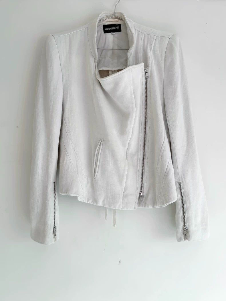 Ann Demeulemeester Ann Demeulemeeste zip tie white coat Stooges Size US L / EU 52-54 / 3 - 3 Thumbnail