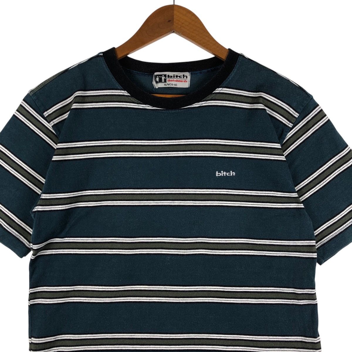 Vintage BITCH Skateboard Vintage Stripe T-Shirt Size US M / EU 48-50 / 2 - 2 Thumbnail