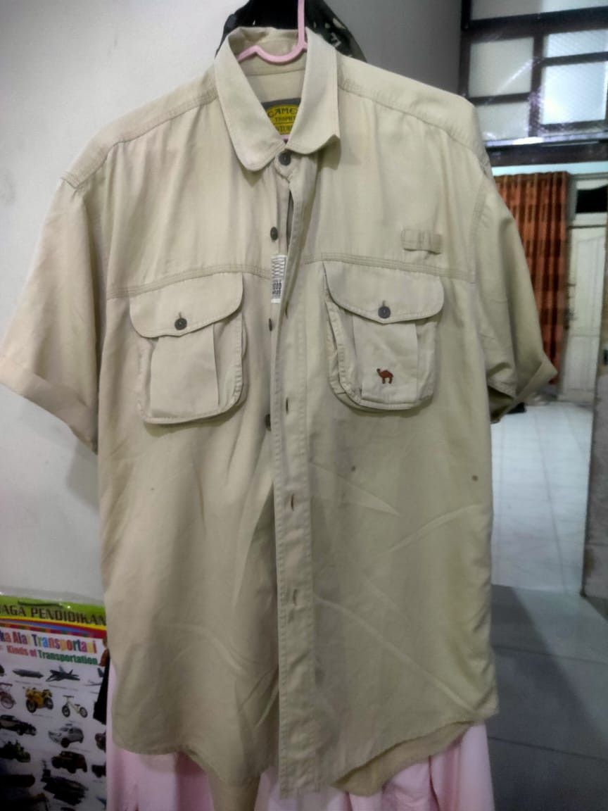 Camel Vintage 90s Camel Trophy Adventure Wear Short Sleeve Shirt Size US M / EU 48-50 / 2 - 1 Thumbnail