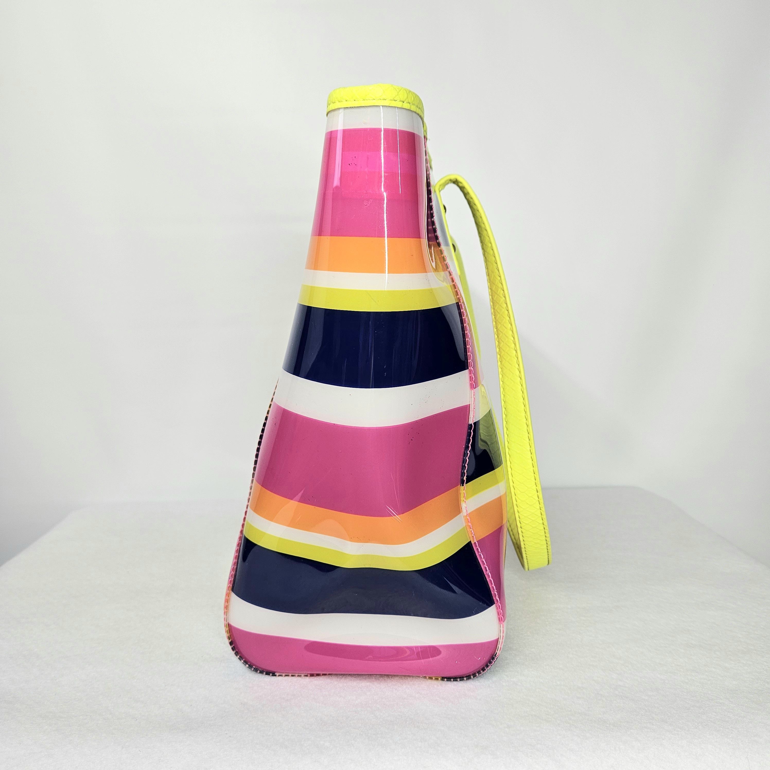 Nine West Nine West 11x11x5.5" Tote Bag Plastic Double Handles Rainbow Size ONE SIZE - 8 Thumbnail