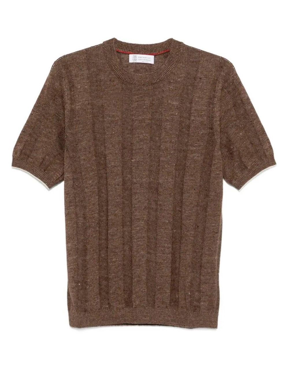 Brunello Cucinelli Short Sleeve Sweater Size US L / EU 52-54 / 3 - 1 Thumbnail