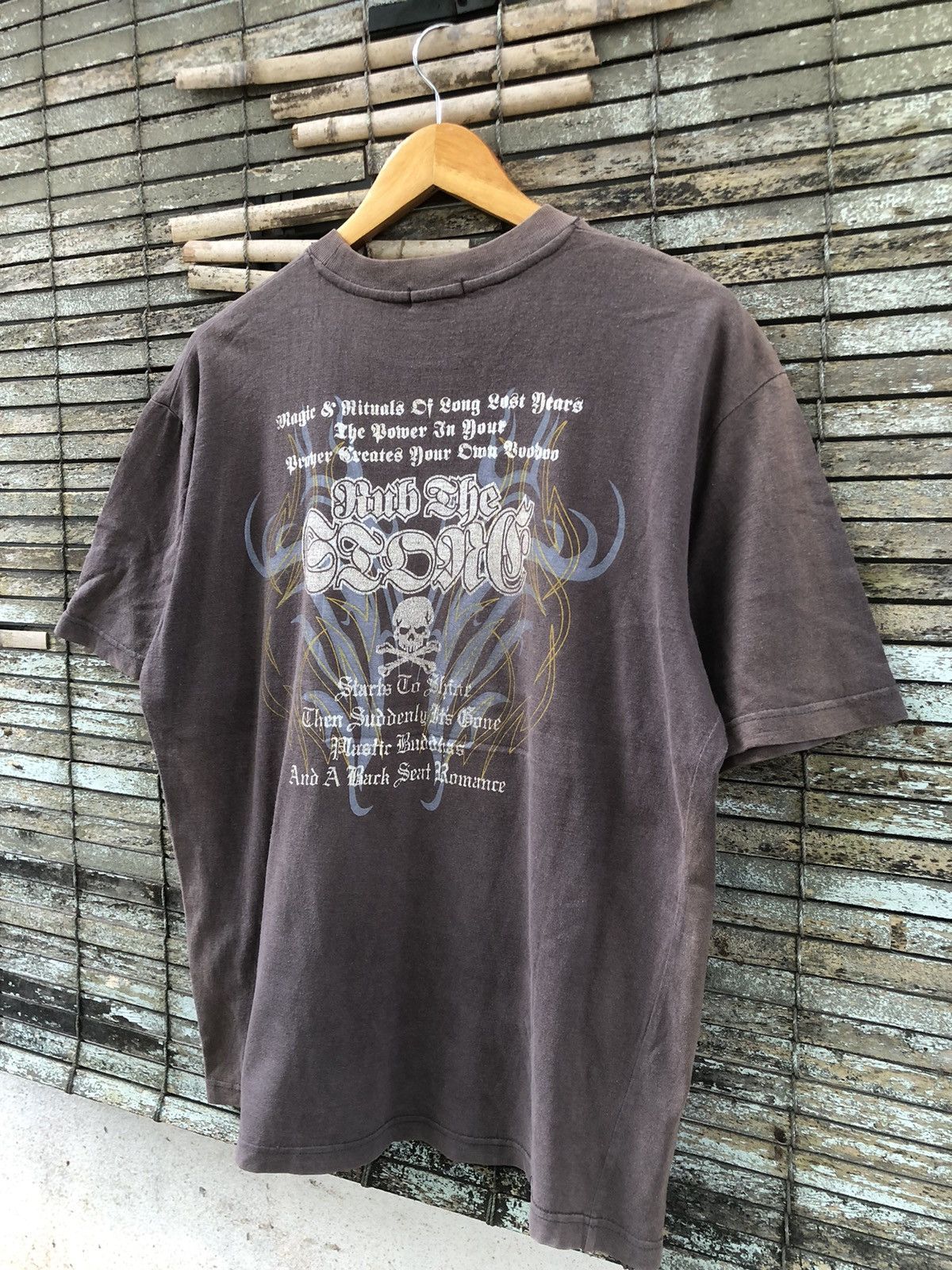 Japanese Brand × Vintage Vintage Sundaded La-Fiori Tribal Poem Skull Tee Size US L / EU 52-54 / 3 - 4 Thumbnail