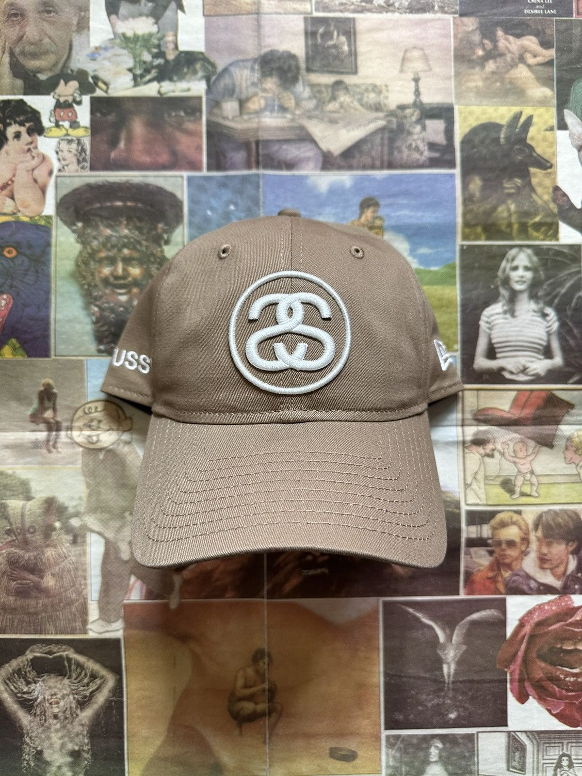 image of New Era x Stussy Ss Link 9Twenty Cap Fw23 Khaki, Men's