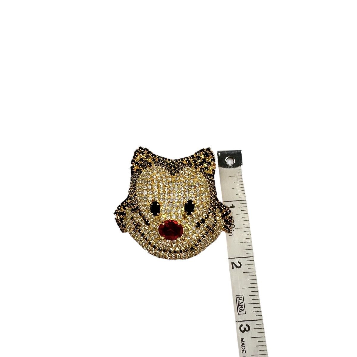 Vintage Vintage Gold Plated Felix the Cat Swarovski Crystal Brooch Size ONE SIZE - 7 Thumbnail