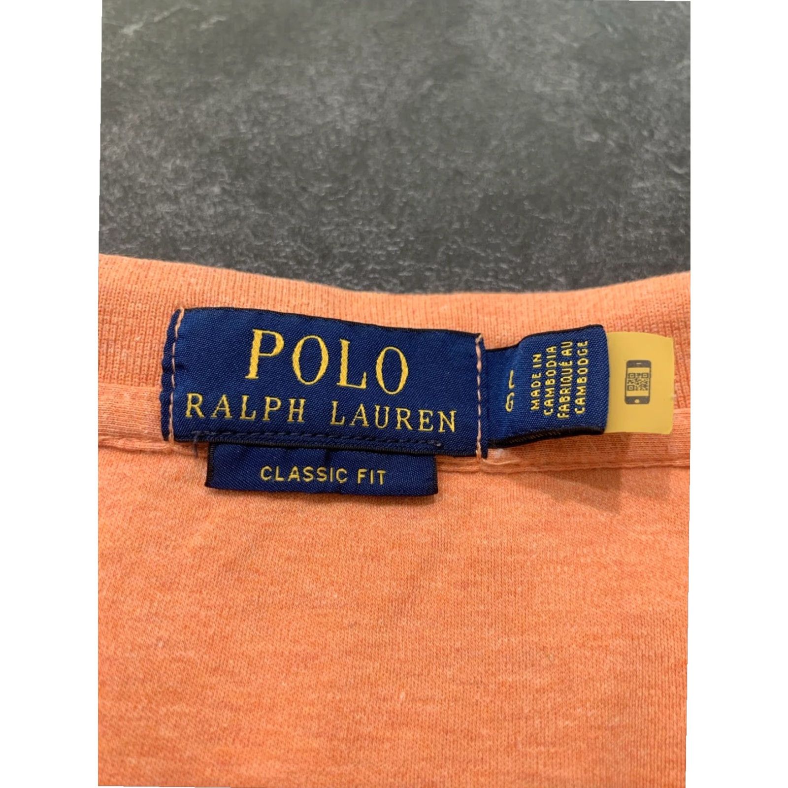 Polo Ralph Lauren Polo Ralph Lauren Polo Shirt Mens Large Peach Long Sleeve Classic Fit Size US L / EU 52-54 / 3 - 5 Thumbnail
