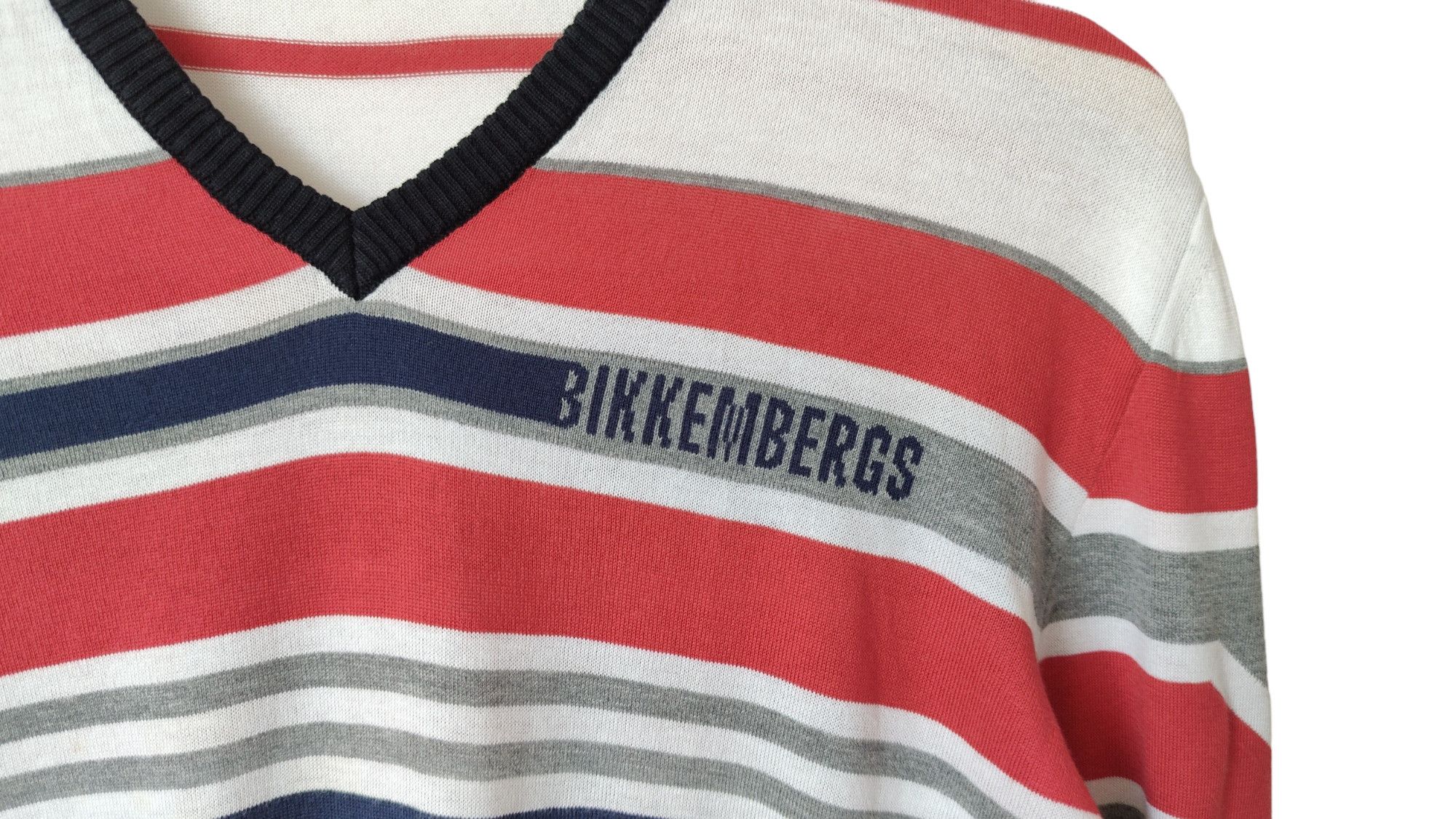 Dirk Bikkembergs DIrk Bikkembergs Striped Logo Sweater Size US S / EU 44-46 / 1 - 3 Thumbnail