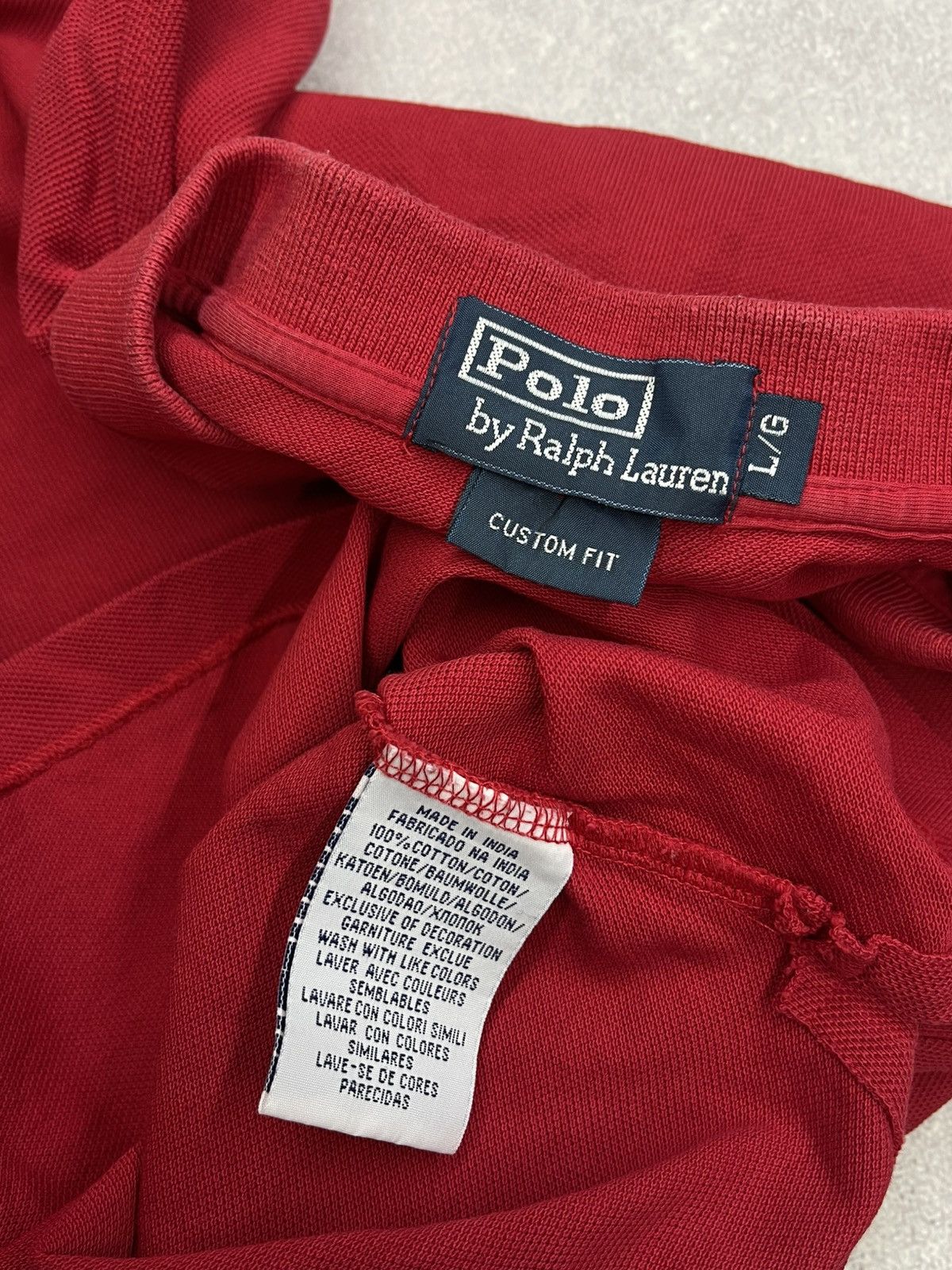 Polo Ralph Lauren × Rugby Ralph Lauren × Vintage Vintage Polo Ralph Lauren Rugby Polo Longsleeve Red Y2K Size US L / EU 52-54 / 3 - 6 Thumbnail