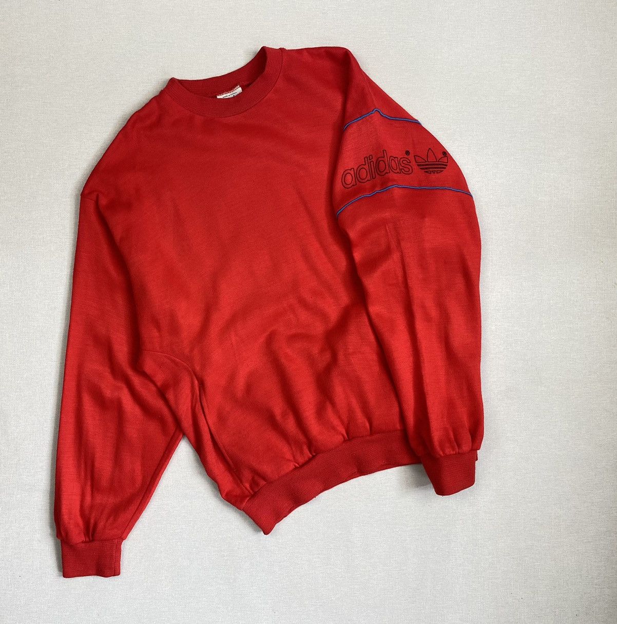 Adidas × Vintage Mens Vintage Adidas Ventex Big Logo Sweatshirt size M Size US M / EU 48-50 / 2 - 1 Thumbnail