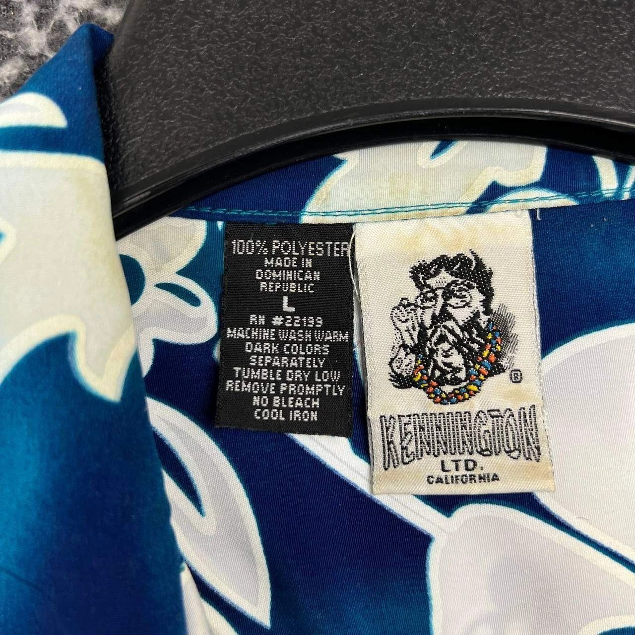 Kennington Ltd. Kennington Shirt Men Blue Hawaiian Button Up Collared L Size US L / EU 52-54 / 3 - 4 Thumbnail
