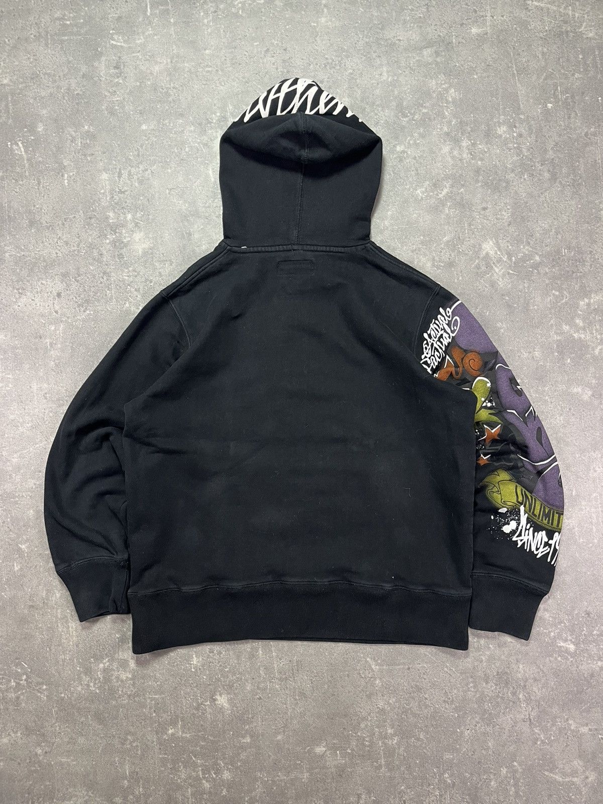 Ecko Unltd. Ecko Unltd. Printed Grafitti Hoodie M L Baggy Rare Size US M / EU 48-50 / 2 - 2 Thumbnail