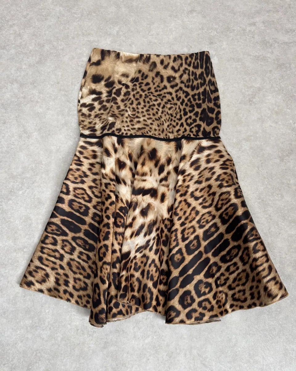 Roberto Cavalli SS2003 Roberto Cavalli Leopard Print Silk Dress Size M / US 6-8 / IT 42-44 - 1 Thumbnail