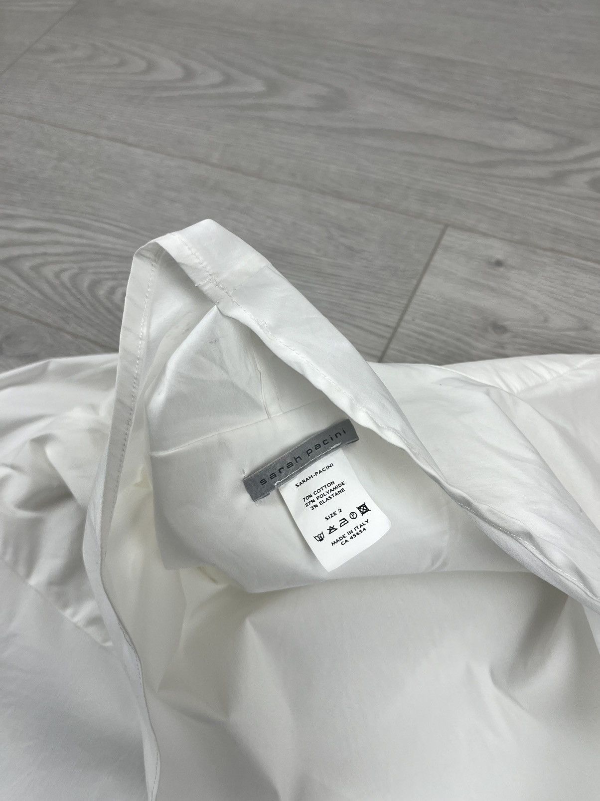 Le Grande Bleu (L.G.B.) Sarah Pacini White Light Avante Garde Dress Size M / US 6-8 / IT 42-44 - 8 Thumbnail