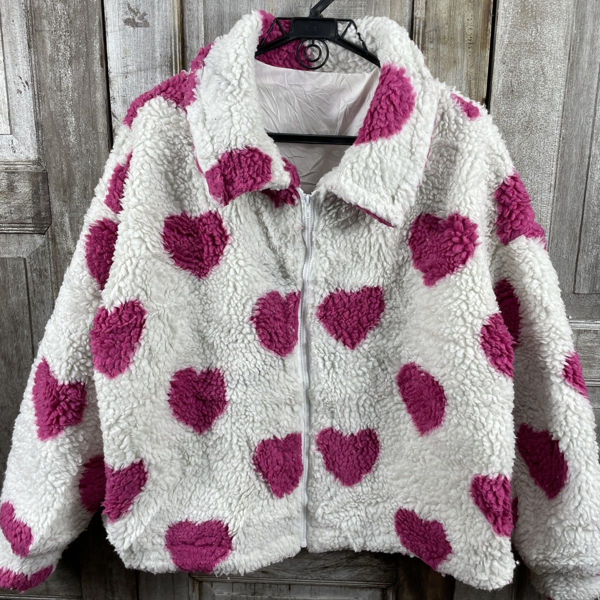 Japanese Brand × Shein Japanese Brand Shein Sherpa Fleece Jacket Size L / US 10 / IT 46 - 3 Thumbnail