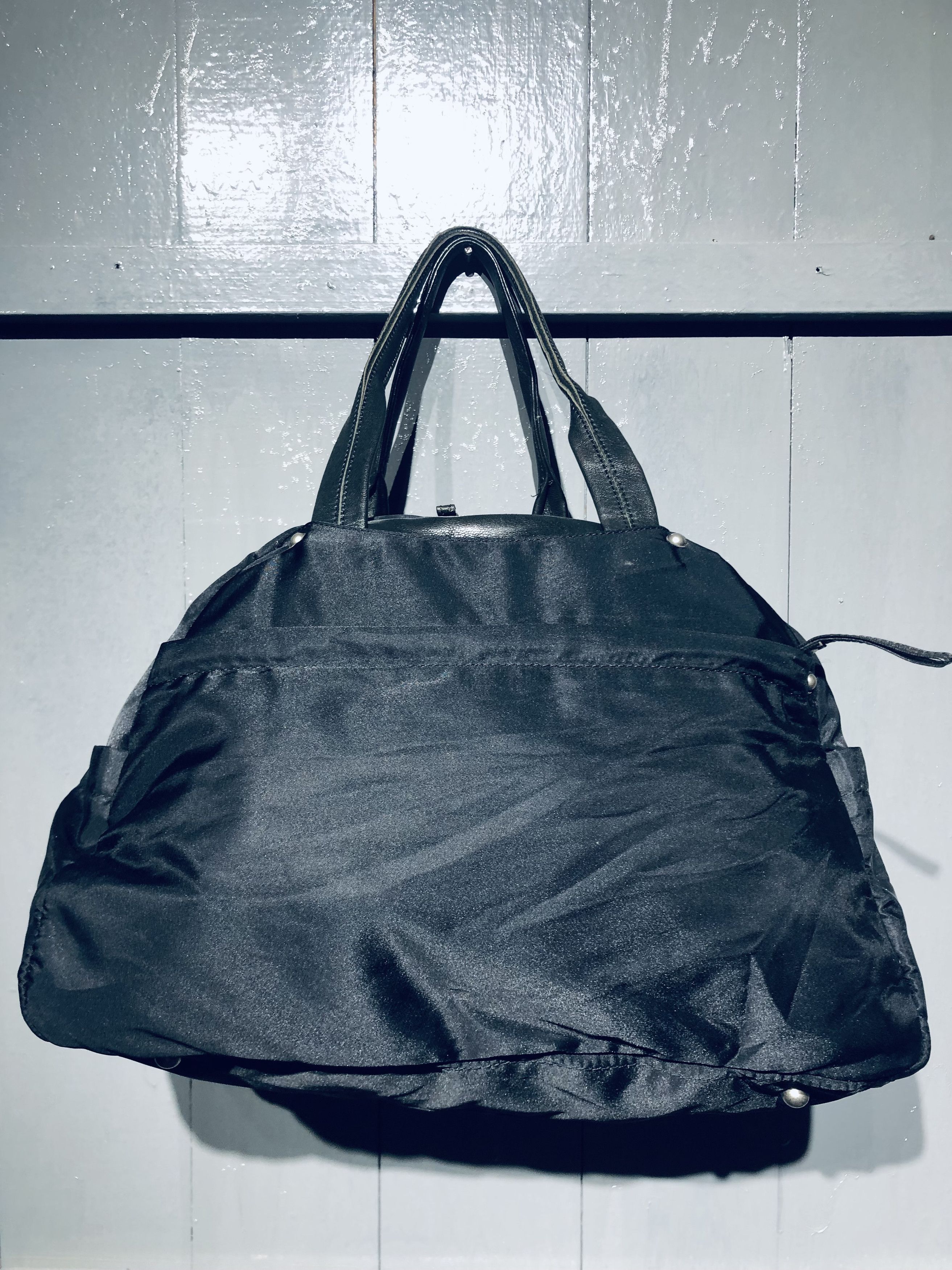 Y's Japanese YSaacs by Yohji Yamamoto Leather Nylon Shoulder Bag Size ONE SIZE - 15 Thumbnail