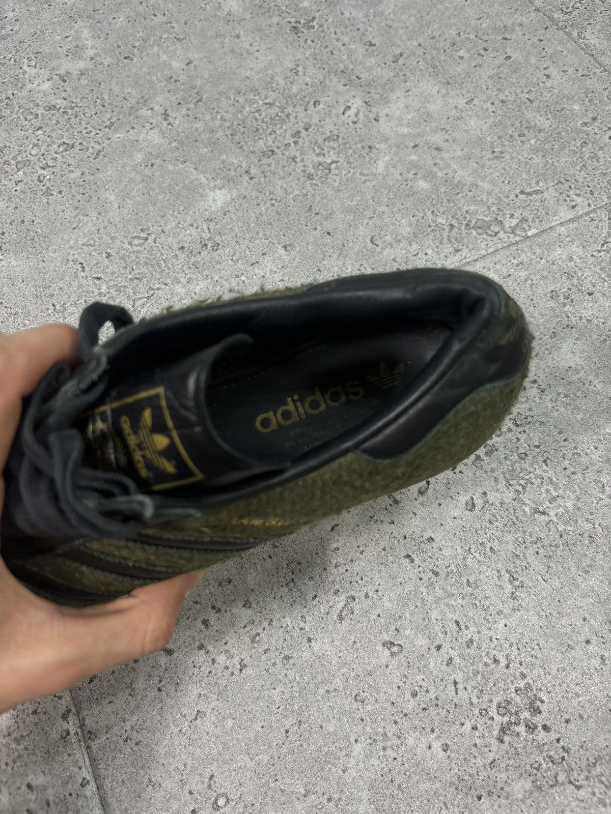 Adidas × Japanese Brand × Vintage 2000s Vintage Adidas Hamburg Aestethic Khaki Low Trainers Size US 9 / EU 42 - 7 Thumbnail