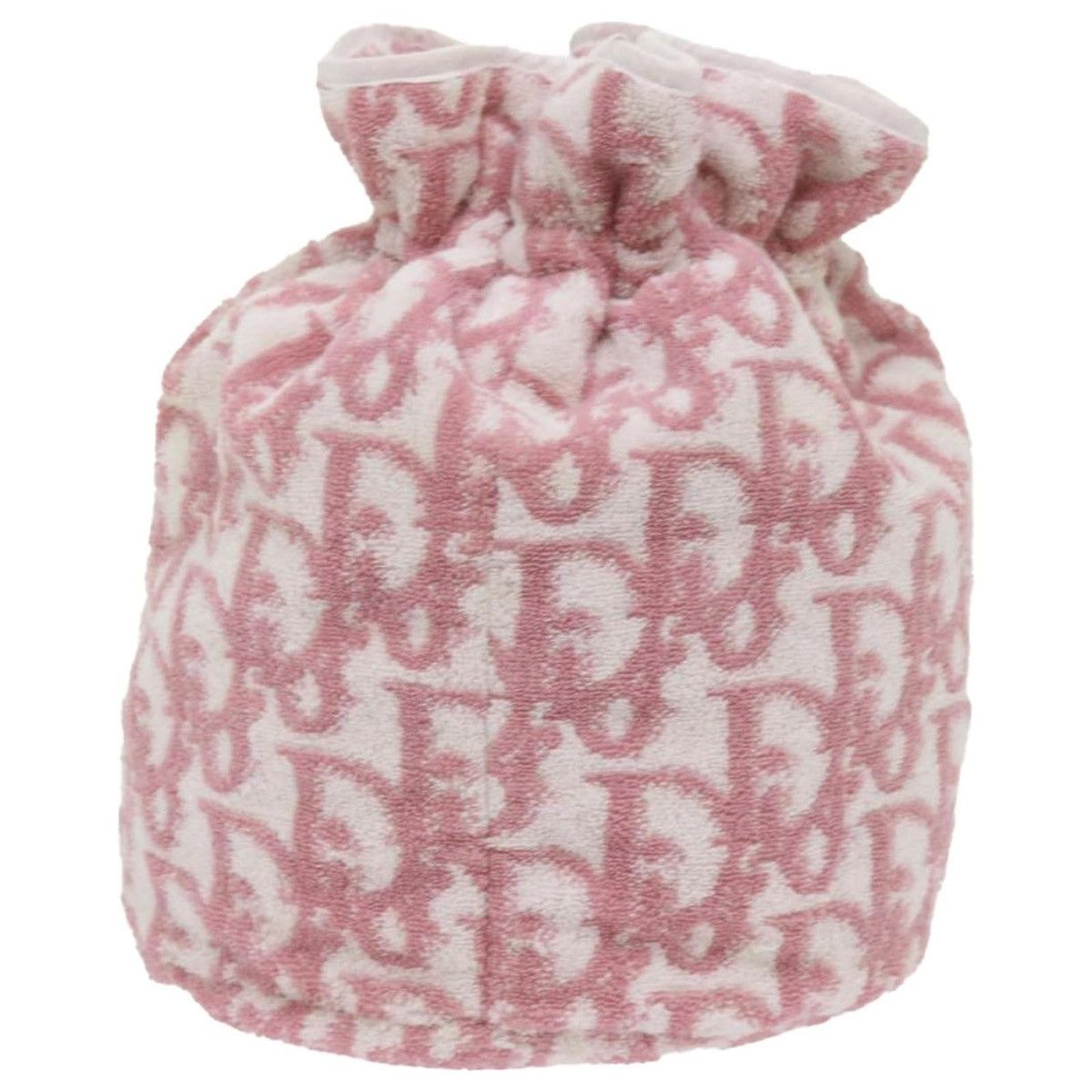 Dior DIOR TROTTER DRAWSTRING MINI POUCH PINK WHITE BAG Size ONE SIZE - 3 Thumbnail