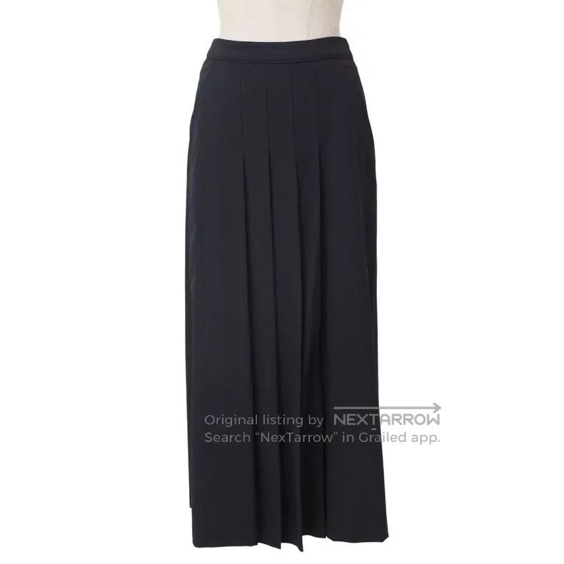 Comme des Garcons Comme des Garcons size F Early Black Wool Pleated Long Ski Size 22" - 2 Thumbnail