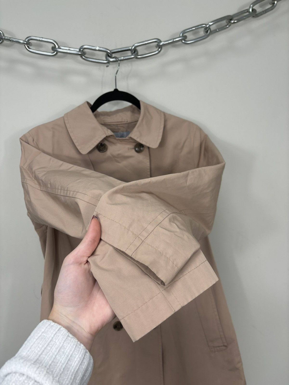 Uniqlo Uniqlo Women’s Classic Luxury Double Breasted Trench Coat Size L / US 10 / IT 46 - 5 Thumbnail