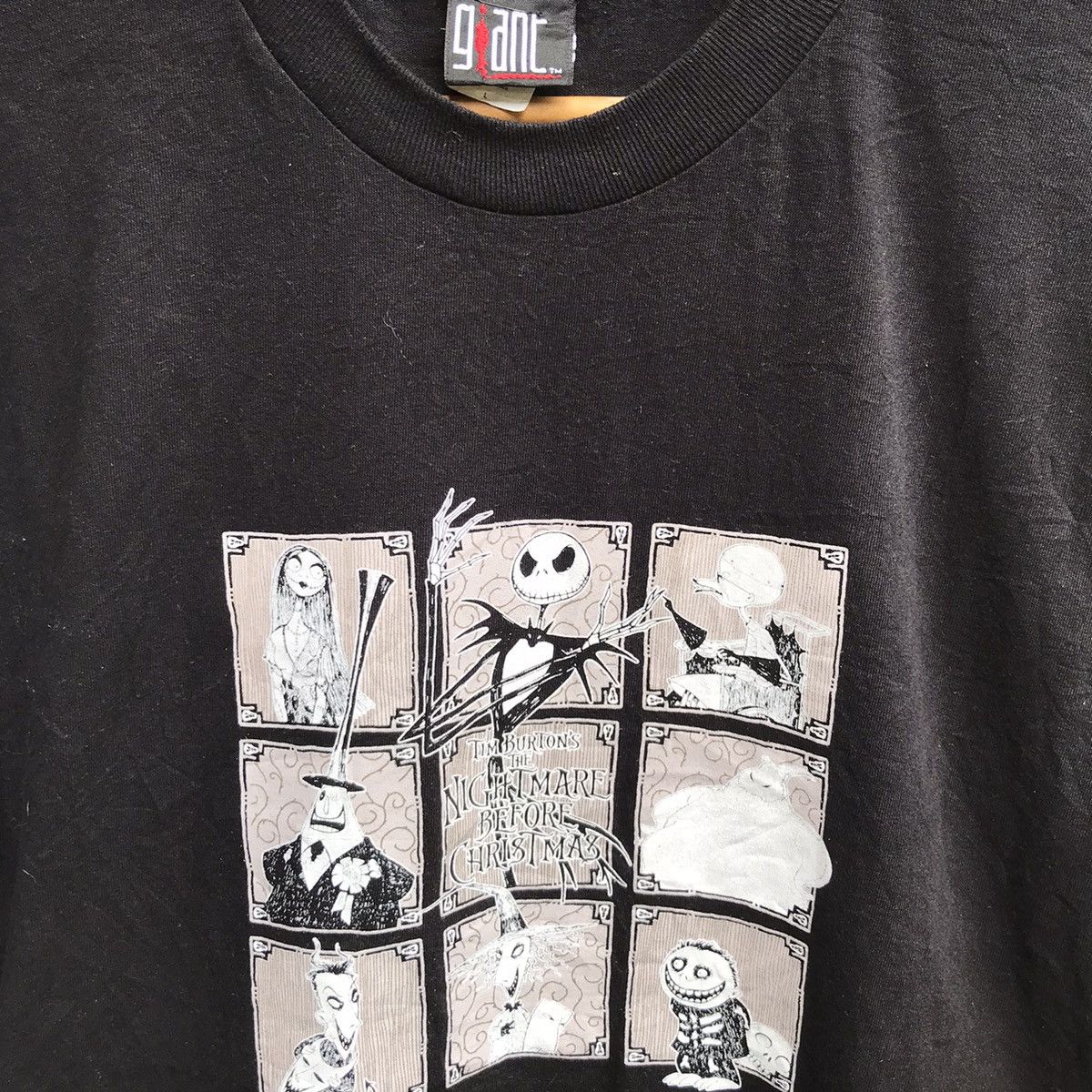Vintage Vintage NIGHTMARE BEFORE CHRISTMAS movie tee cartoons Size US L / EU 52-54 / 3 - 3 Thumbnail